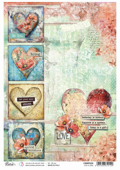 Rice Paper A4 Love is here - 5 Sheets-1