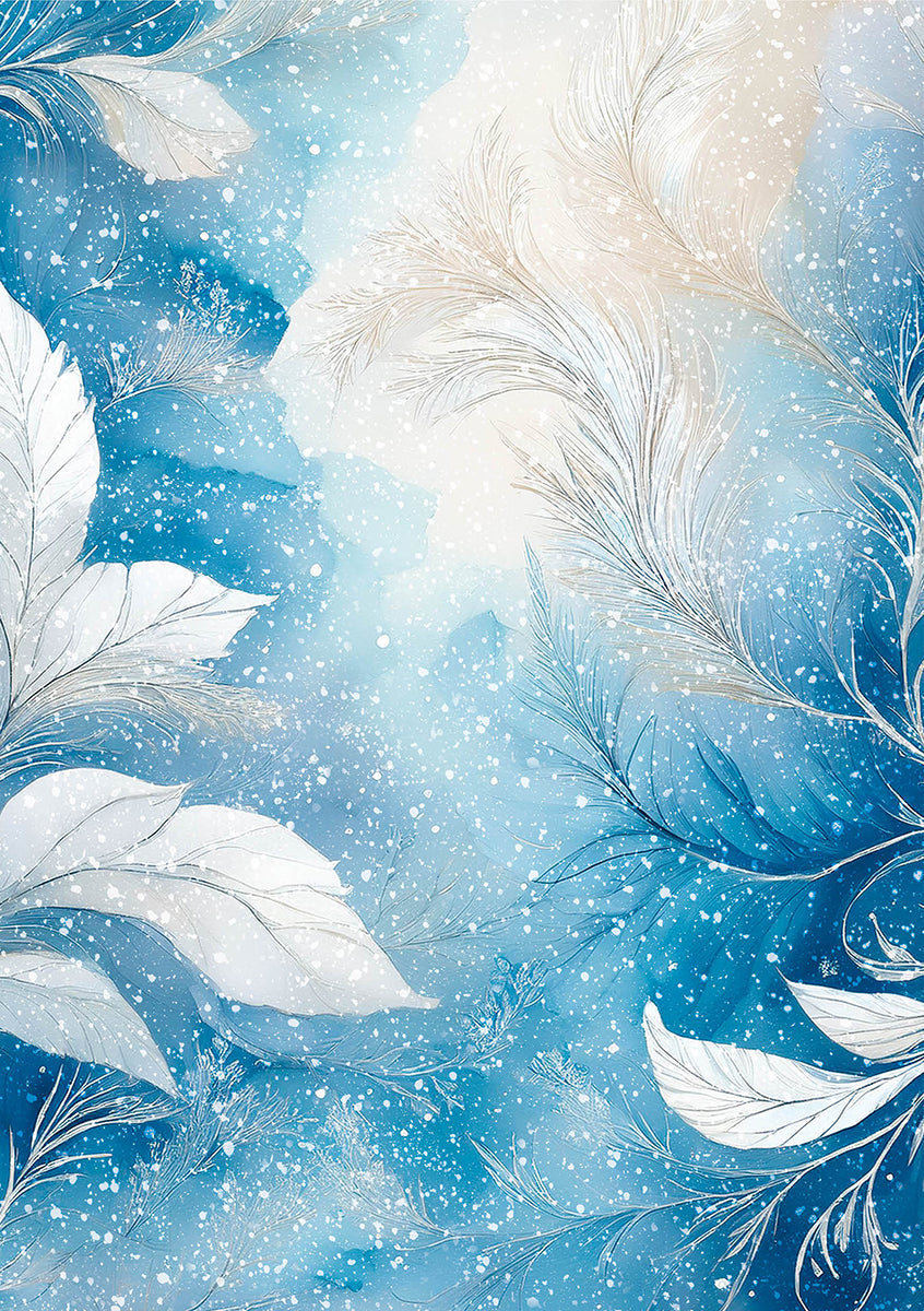 Rice Paper A5 Mixed 8/Pkg Winter Wonderland-7