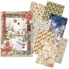 Rice Paper A5 Mixed 8/Pkg Christmas Vibes-1