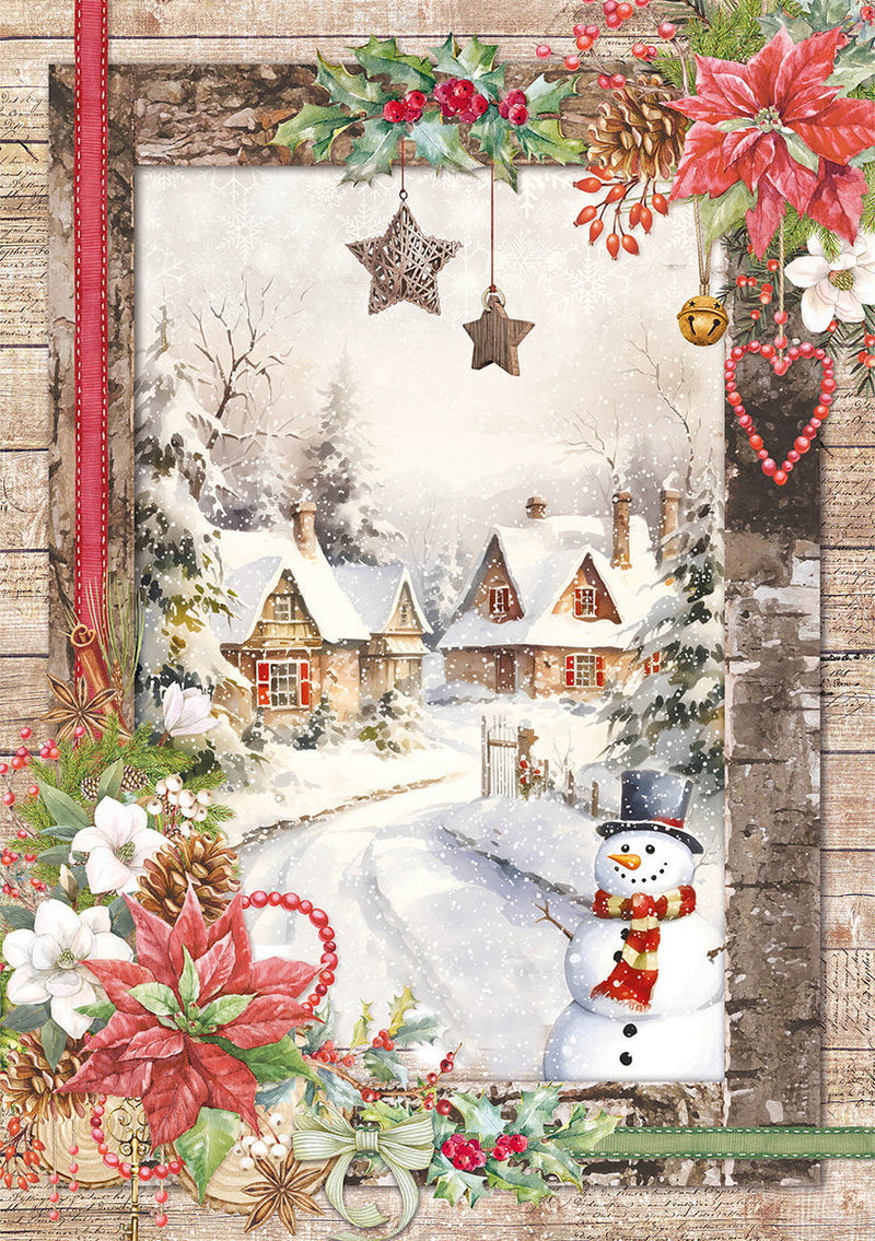 Rice Paper A5 Mixed 8/Pkg Christmas Vibes-2