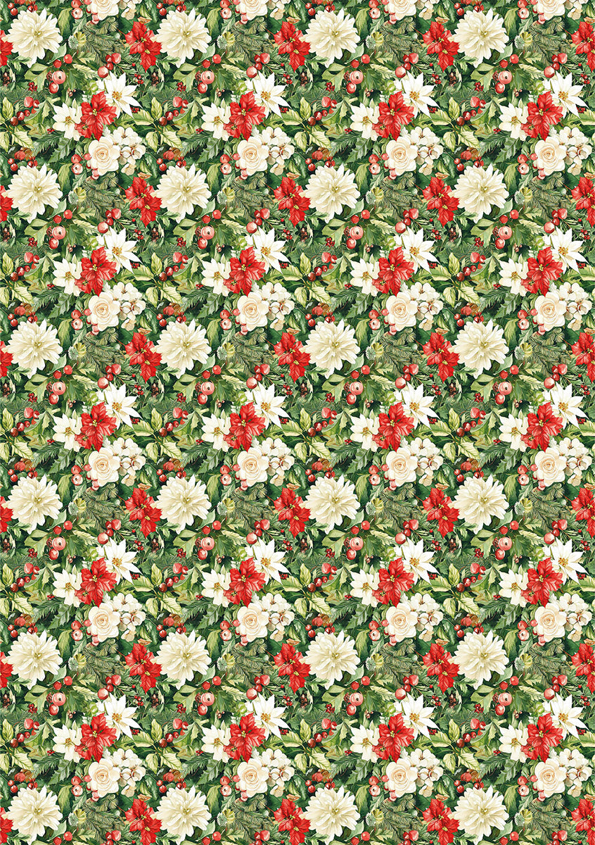 Rice Paper A5 Mixed 8/Pkg Christmas Vibes-4