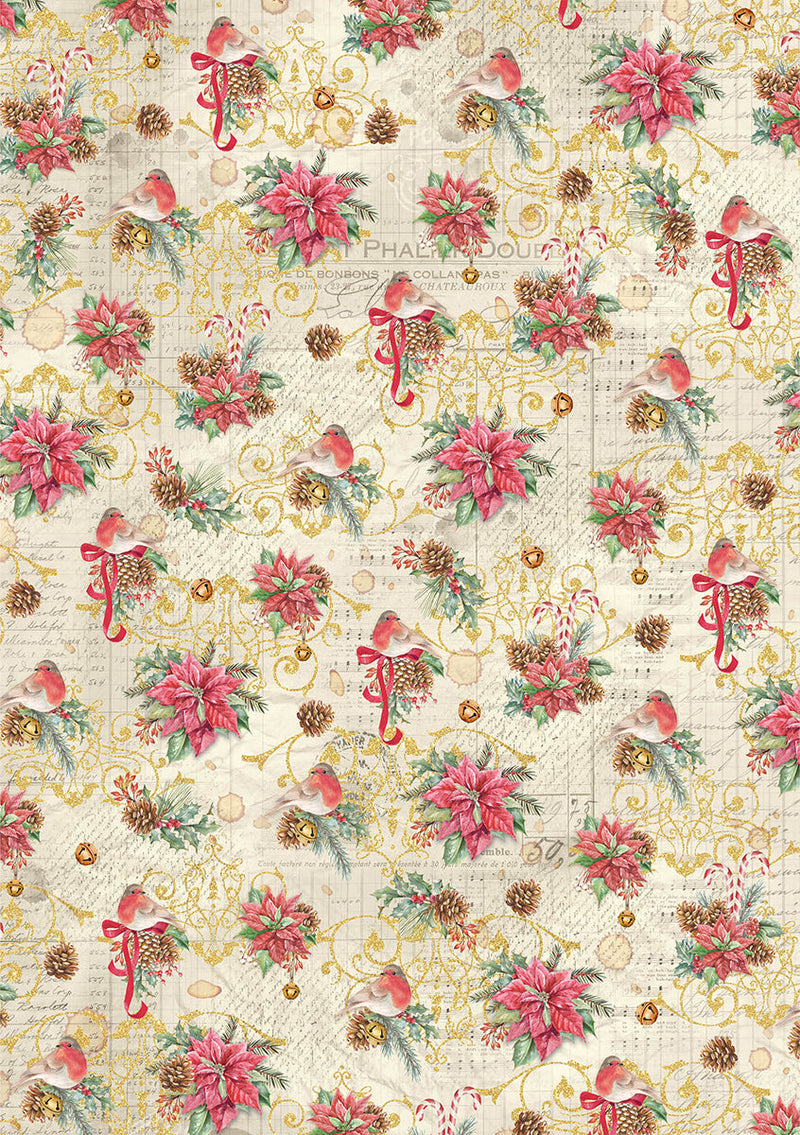 Rice Paper A5 Mixed 8/Pkg Christmas Vibes-5