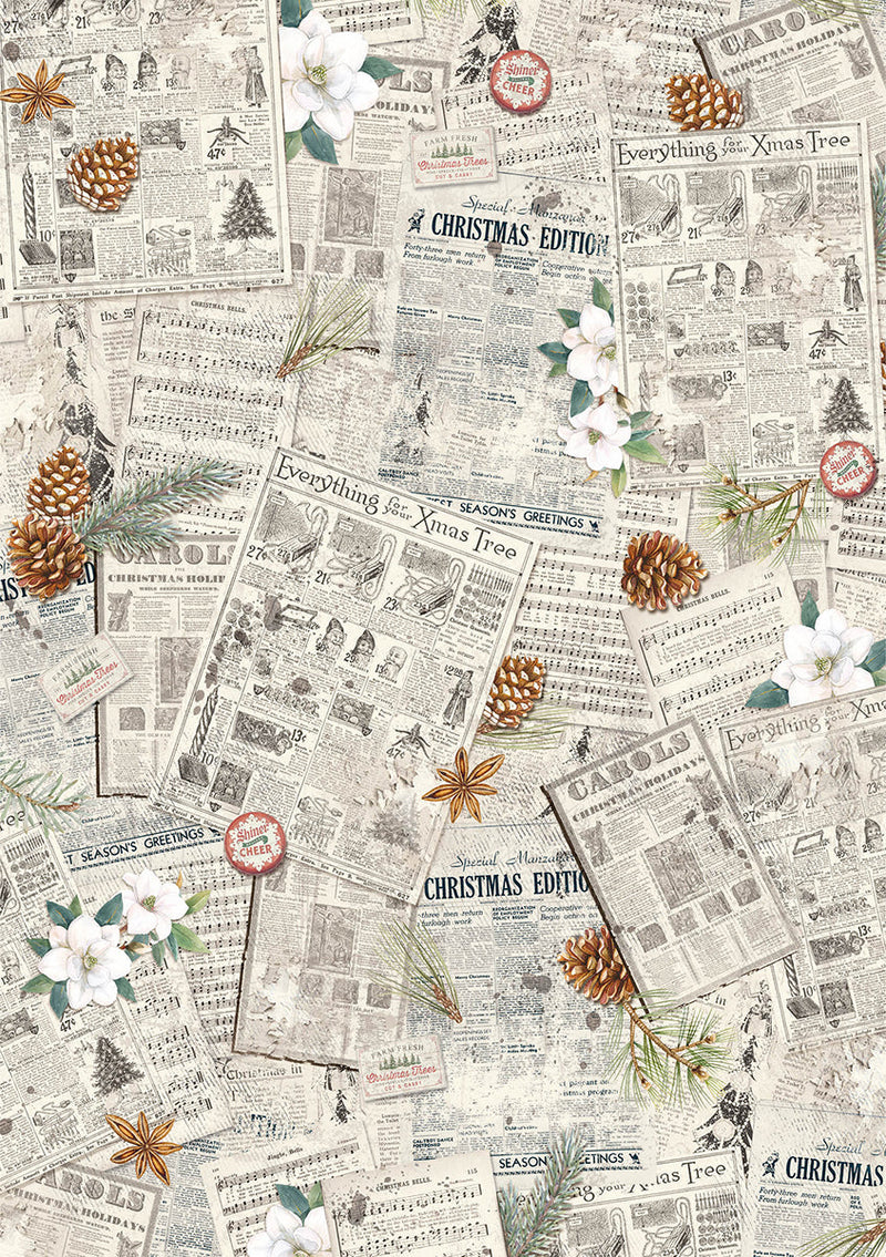Rice Paper A5 Mixed 8/Pkg Christmas Vibes-7
