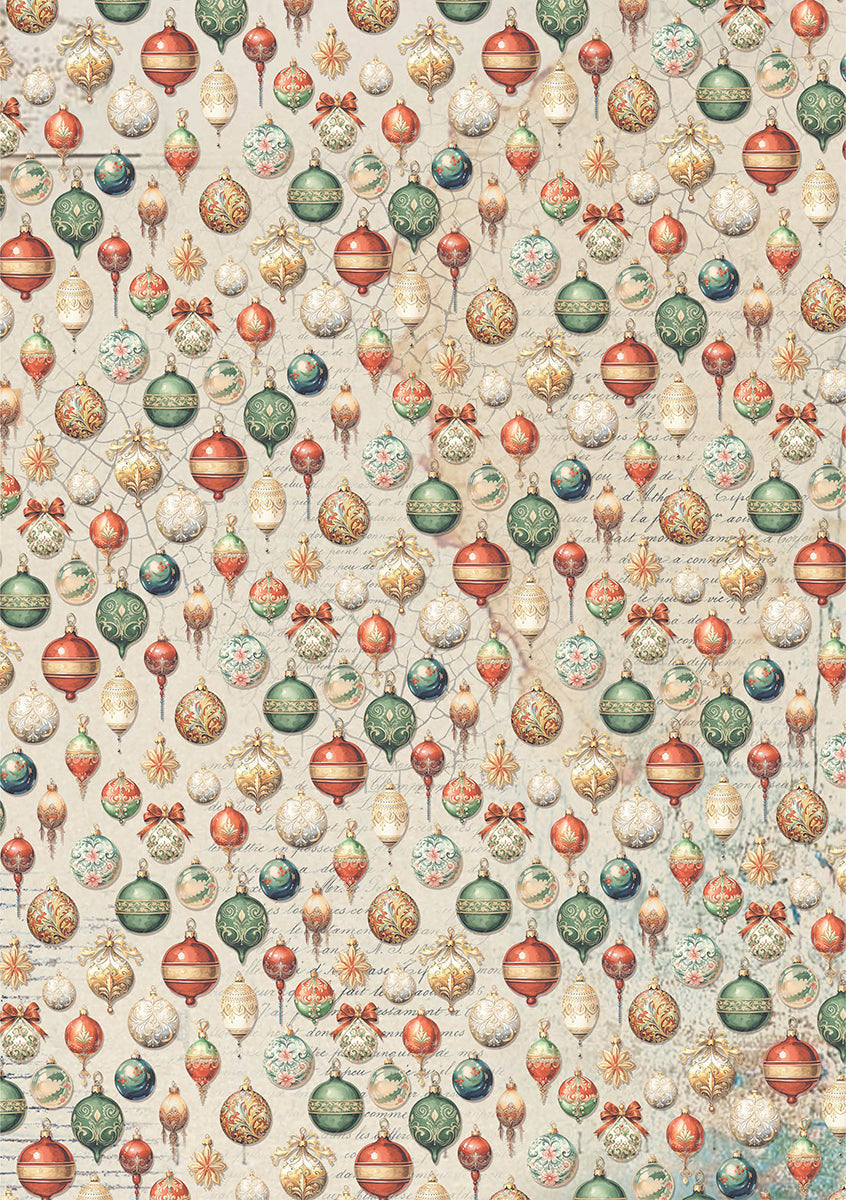 Rice Paper A5 Mixed 8/Pkg Christmas Vibes-8