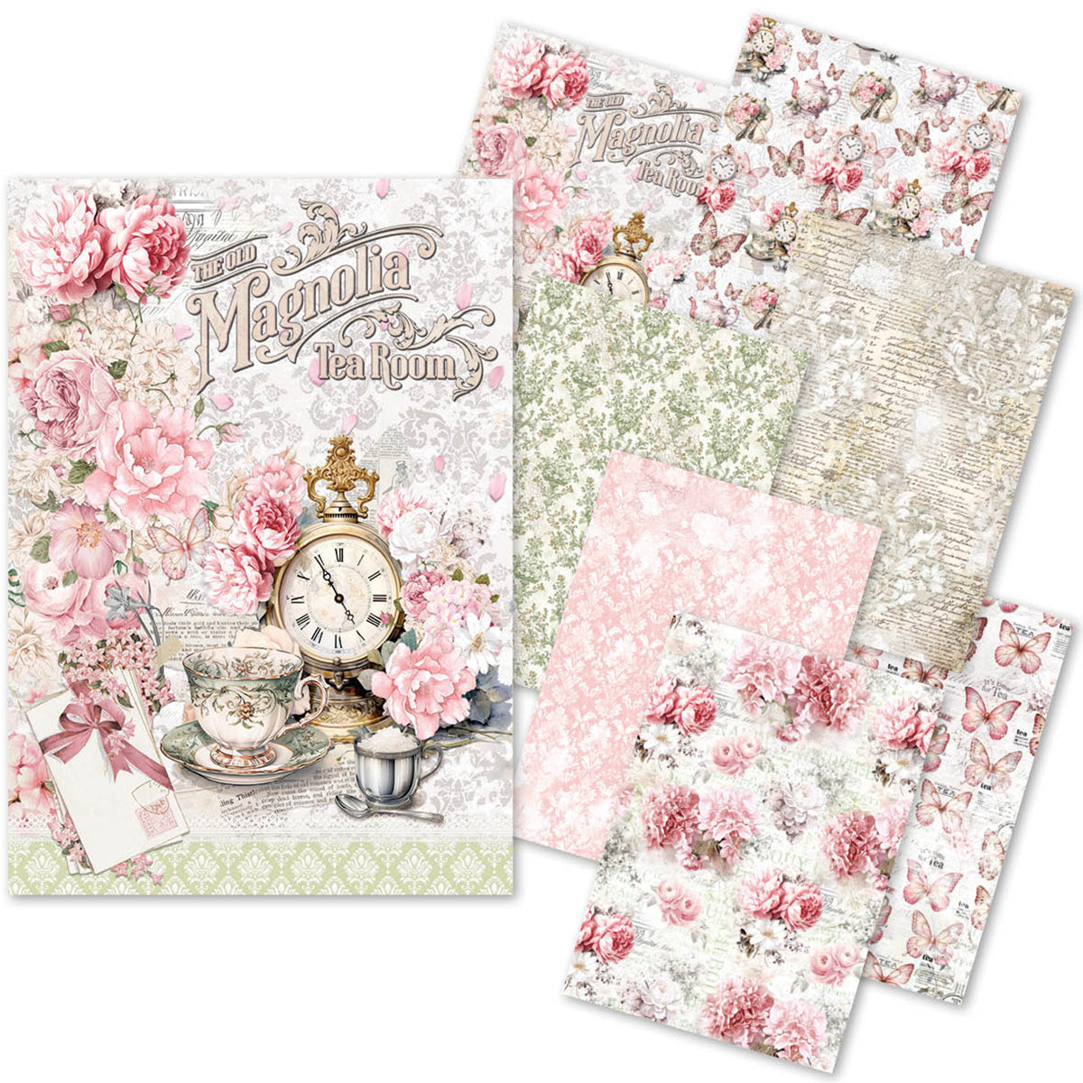 Rice Paper A5 MIXED 8/Pkg Timeless Moments-1