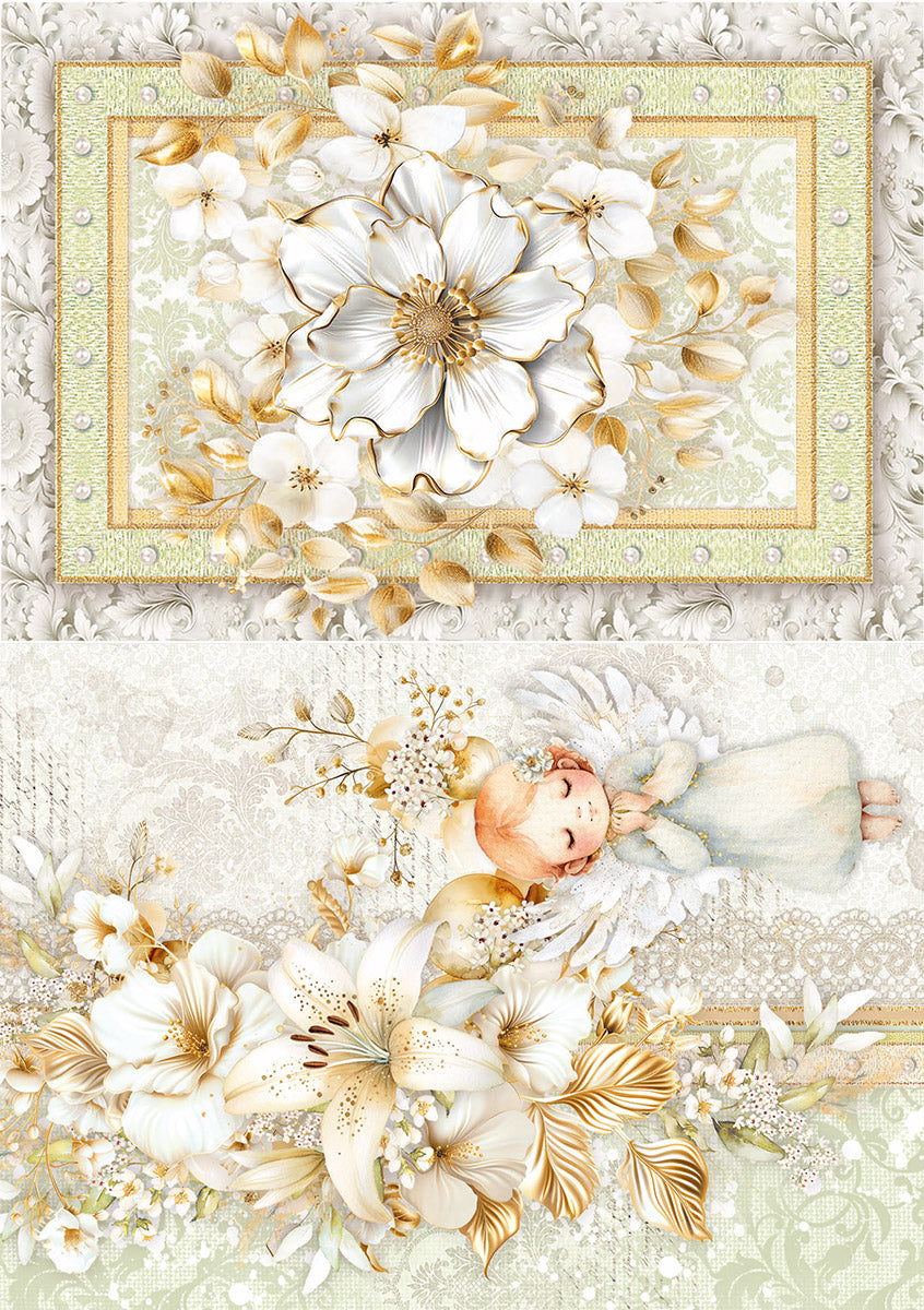 Rice Paper A5 MIXED 8/Pkg Blessing Day-2