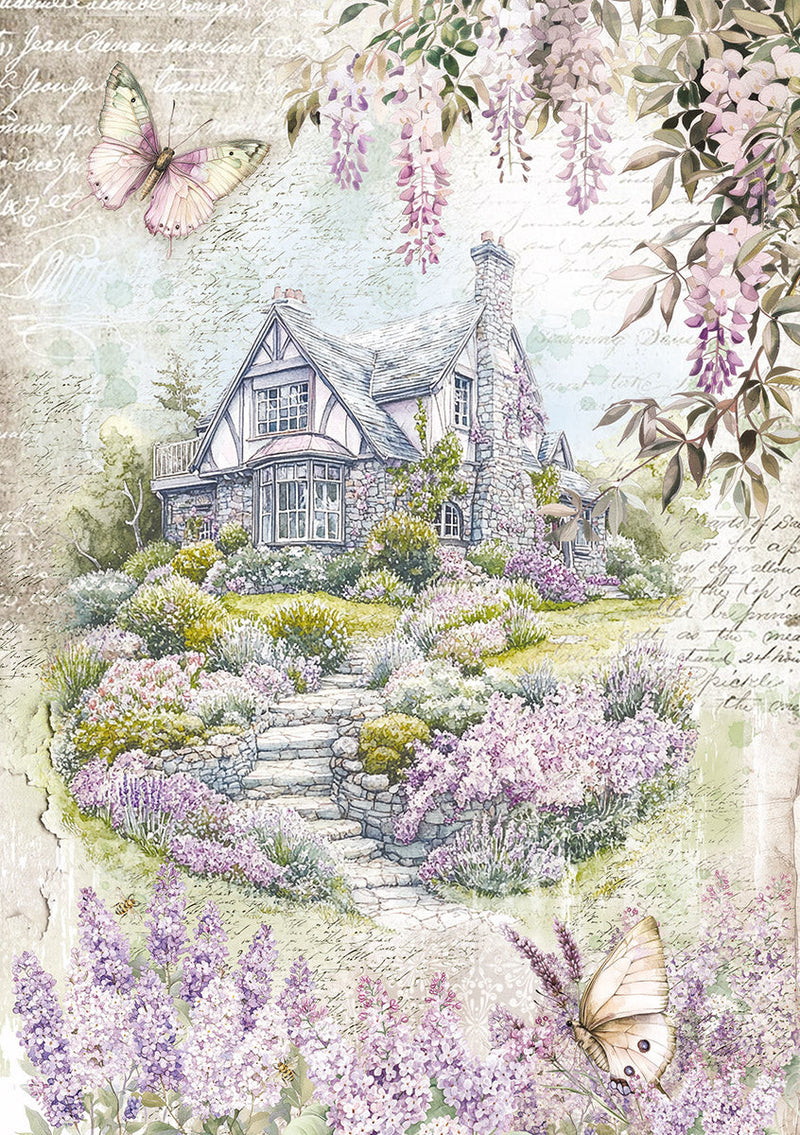 Rice Paper A5 MIXED 8/Pkg Secret Garden-2
