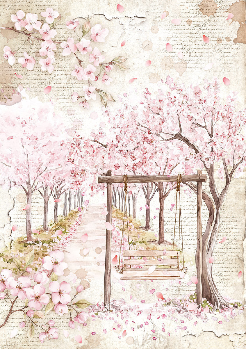 Rice Paper A5 MIXED 8/Pkg Secret Garden-4