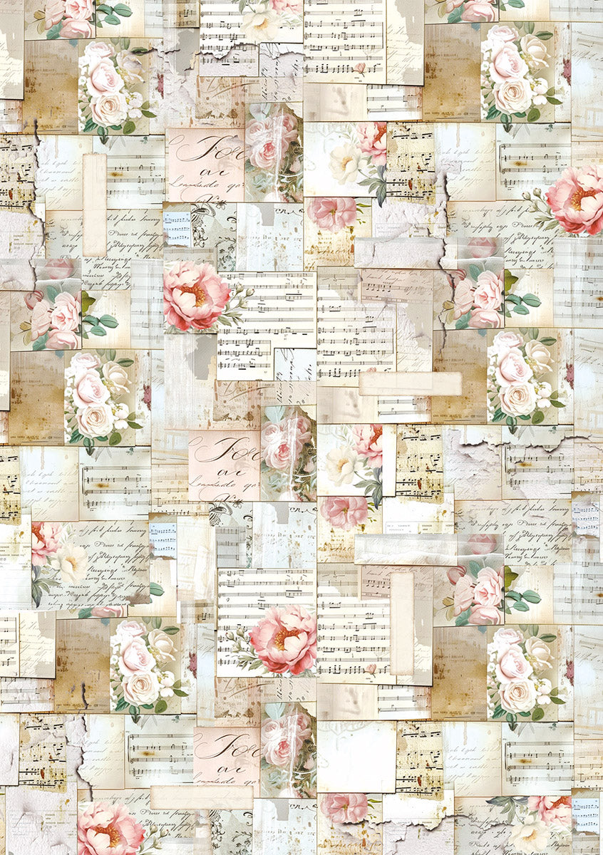 Rice Paper A5 MIXED 8/Pkg Secret Garden-5