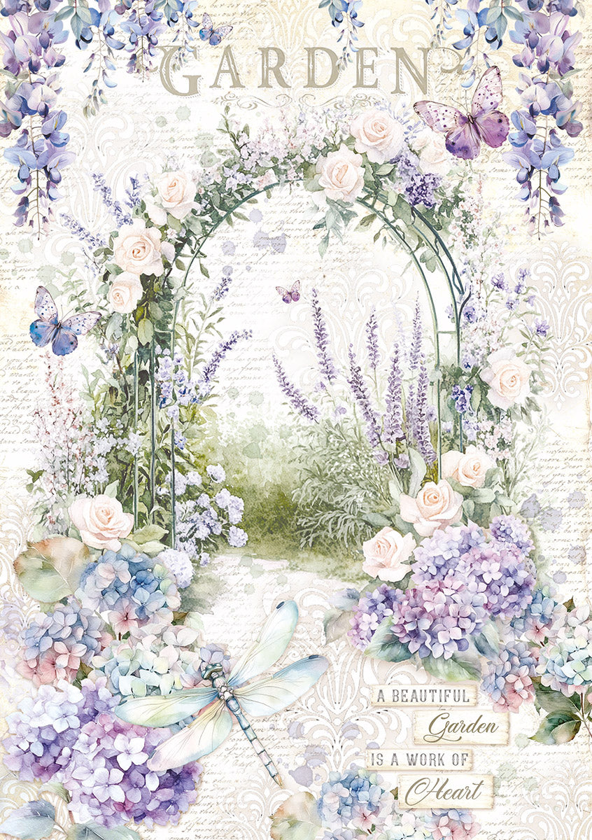 Rice Paper A5 MIXED 8/Pkg Secret Garden-7