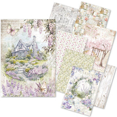 Rice Paper A5 MIXED 8/Pkg Secret Garden-1