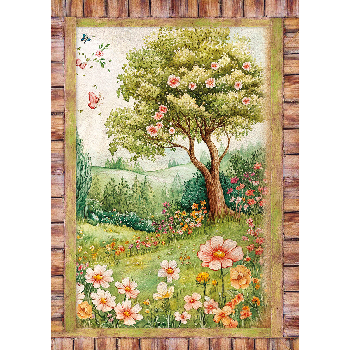 Papier de Riz A5 ASSORTI 8/Paquet Fête Forestière-6