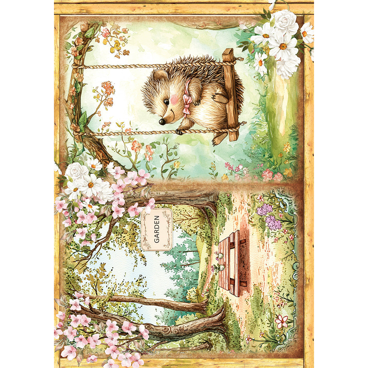 Papier de Riz A5 ASSORTI 8/Paquet Fête Forestière-9