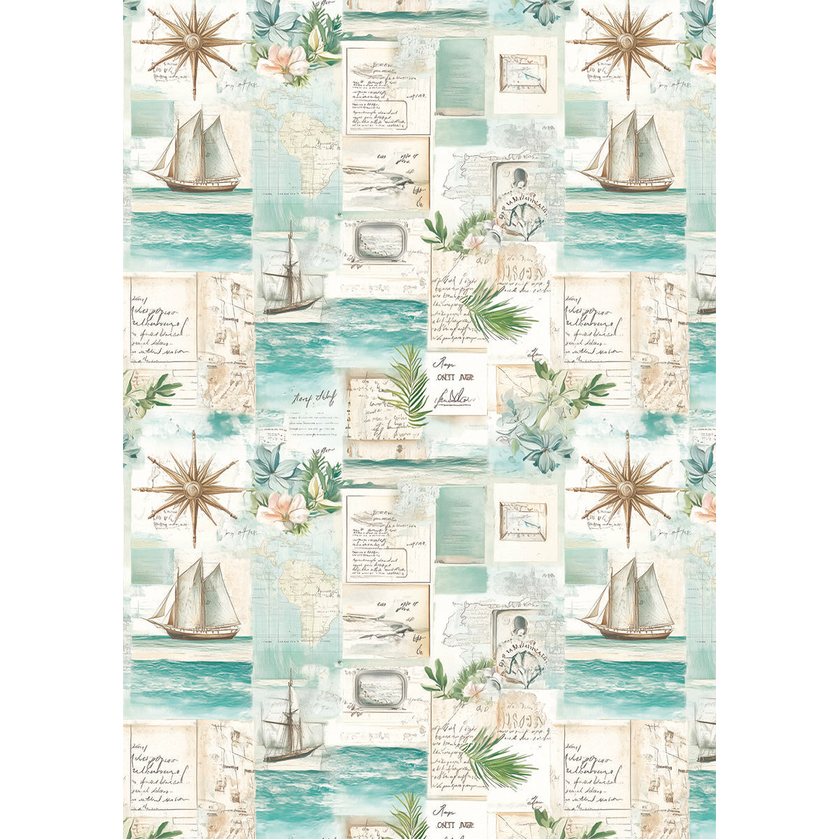 Papier de riz A5 ASSORTI 8 feuilles Jours d'été-4