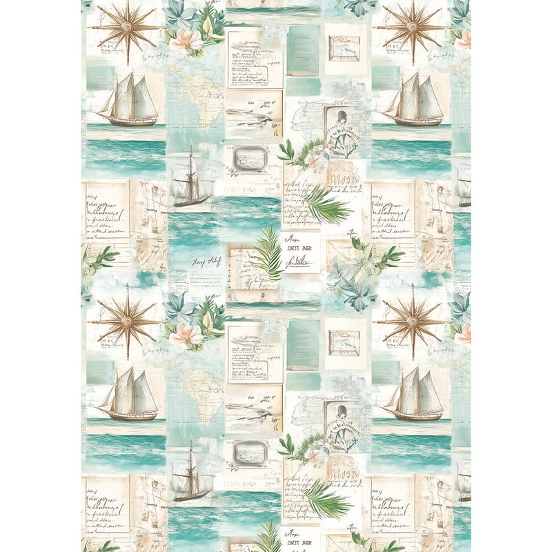 Papier de riz A5 ASSORTI 8 feuilles Jours d'été-4