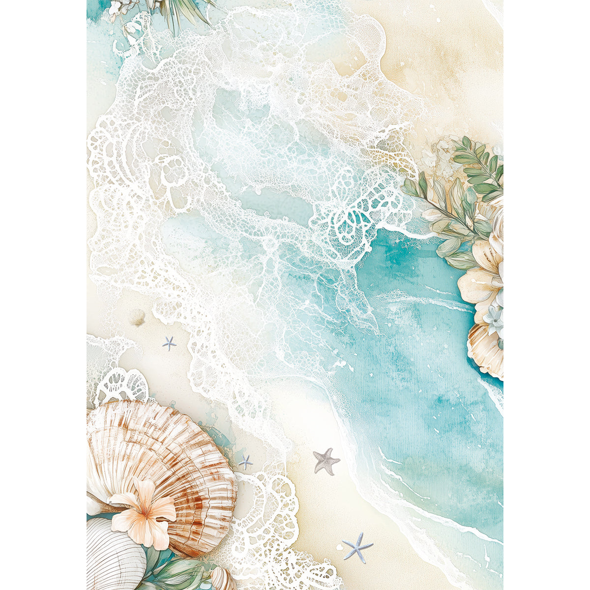 Papier de riz A5 ASSORTI 8 feuilles Jours d'été-5