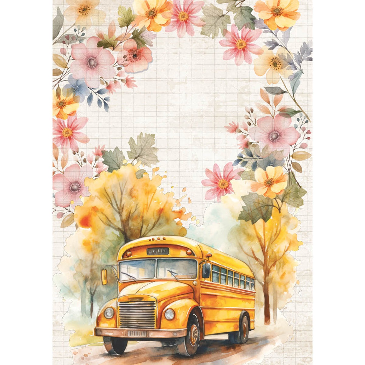 Papier de riz A5 ASSORTI 8/Paquet Rentrée Scolaire-2