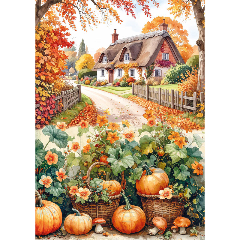 Rice Paper A5 MIXED 8/Pkg Hello Fall-2