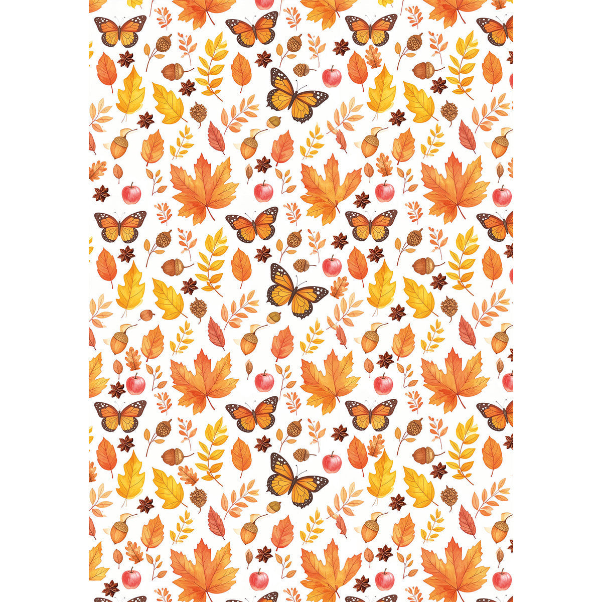 Rice Paper A5 MIXED 8/Pkg Hello Fall-3