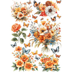 Rice Paper A5 MIXED 8/Pkg Hello Fall-4