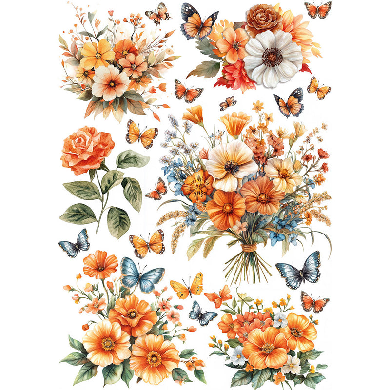 Rice Paper A5 MIXED 8/Pkg Hello Fall-4