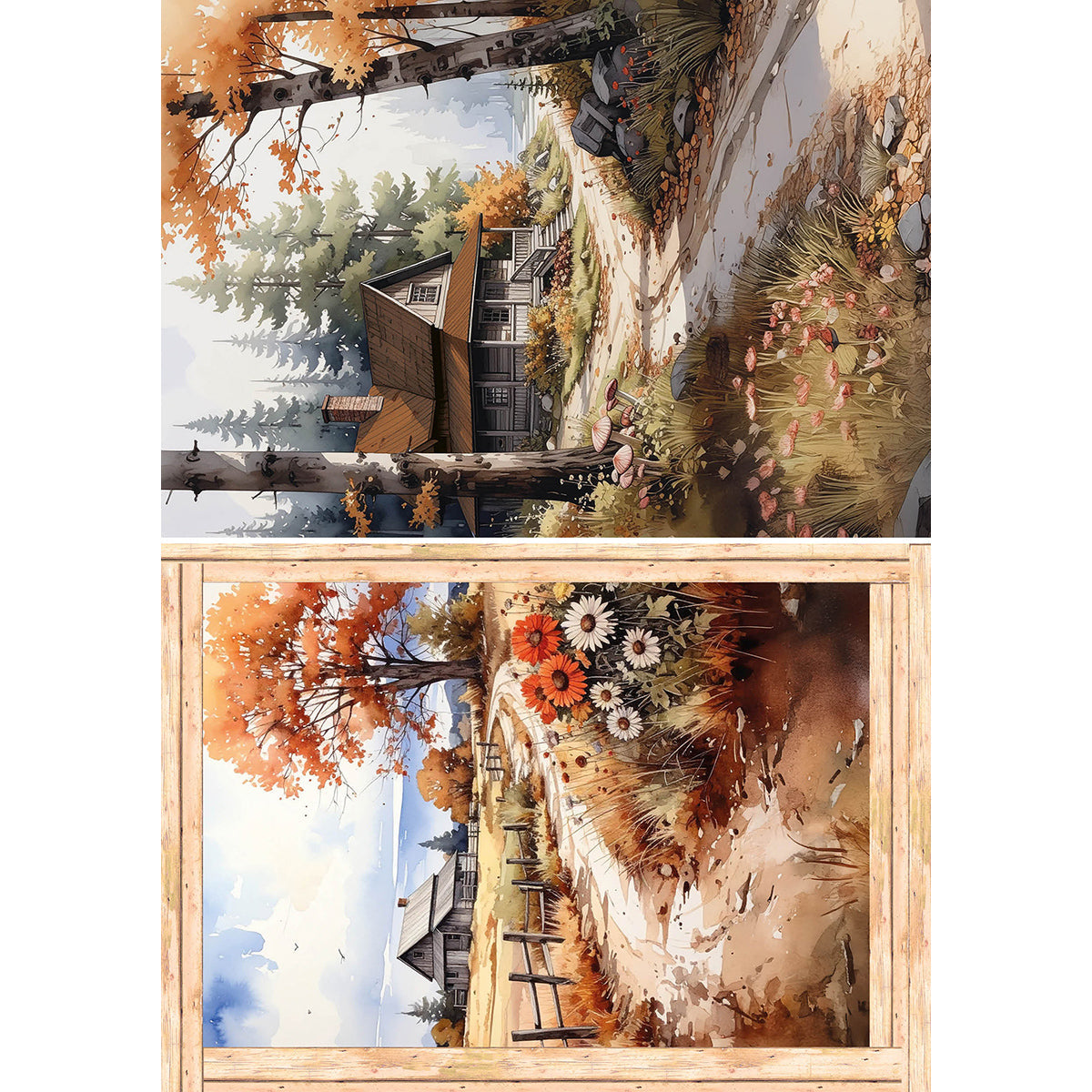 Rice Paper A5 MIXED 8/Pkg Hello Fall-7