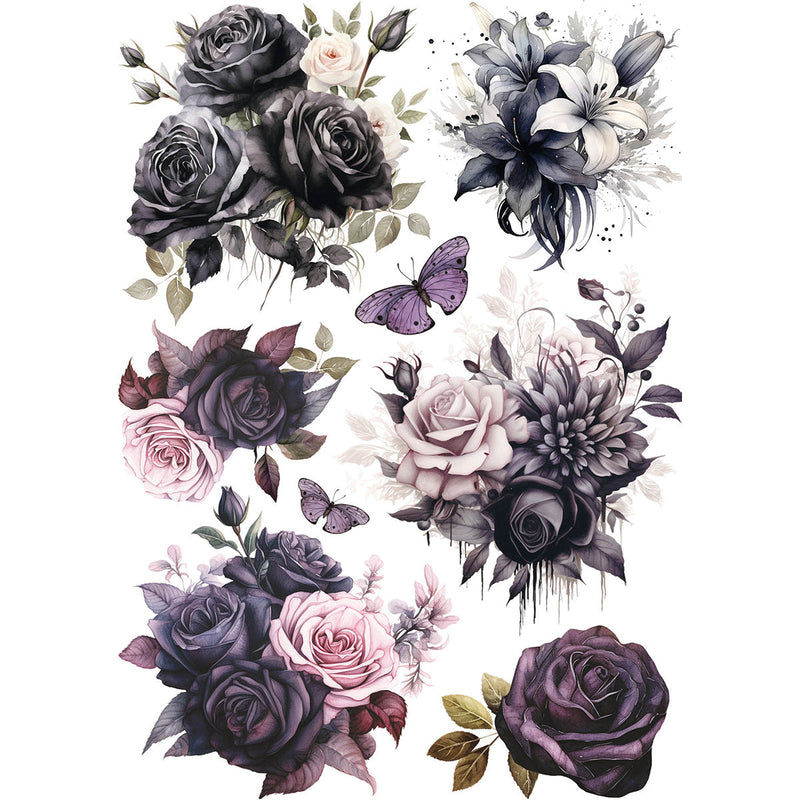 Rice Paper A5 MIXED 8/Pkg Dark Academia-3