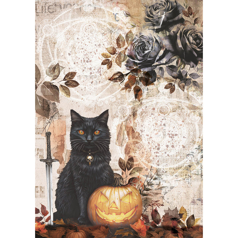 Rice Paper A5 MIXED 8/Pkg Dark Academia-4