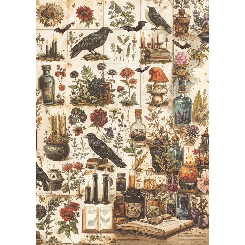 Rice Paper A5 MIXED 8/Pkg Dark Academia-7