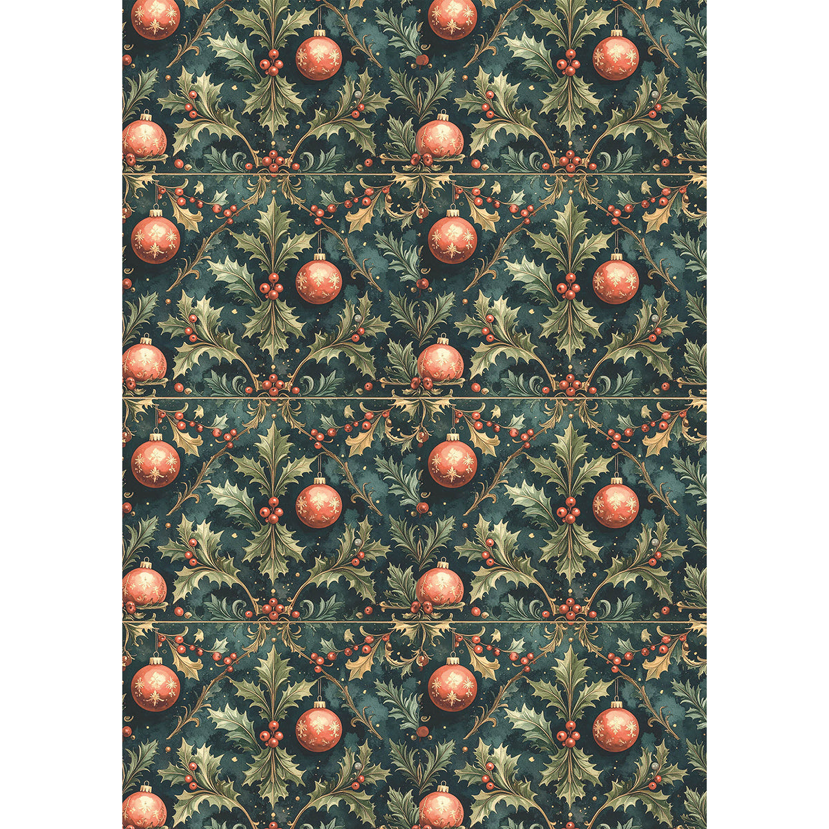 Rice Paper A5 MIXED 8/Pkg Hot Cocoa & Holly-6