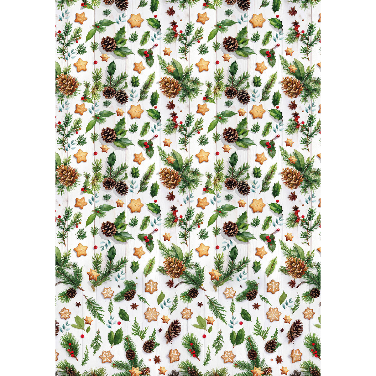 Rice Paper A5 MIXED 8/Pkg Hot Cocoa & Holly-9