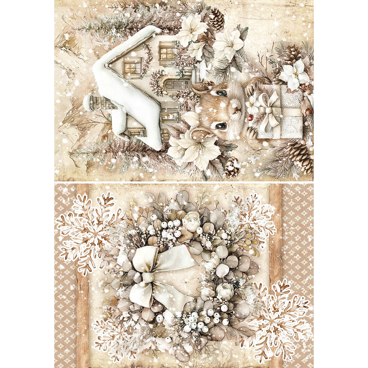 Rice Paper A5 MIXED 8/Pkg Winter Season-2