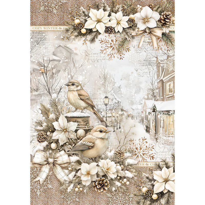 Rice Paper A5 MIXED 8/Pkg Winter Season-5