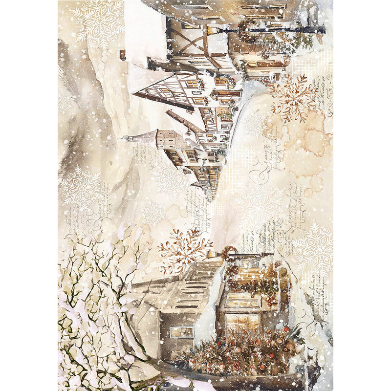 Rice Paper A5 MIXED 8/Pkg Winter Season-7