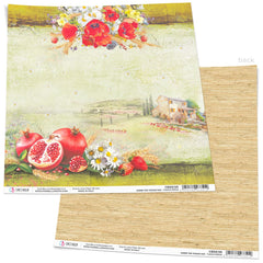 Ciao Bella Tuscan Dream Paper Sheet 12"x12" 1 Sheet-1