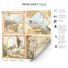 Ciao Bella Delta Cards Paper Sheet 12"x12" 1 Sheet-2