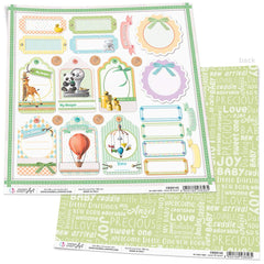 Ciao Bella Height & Weight Paper Sheet 12"x12" 1 Sheet-1