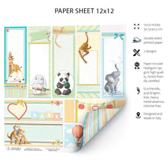 Ciao Bella Save the Date Paper Sheet 12"x12" 1 Sheet-2