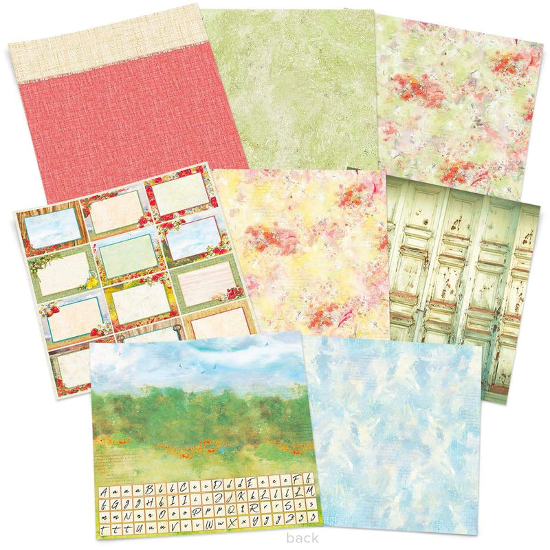 Ciao Bella Under The Tuscan Sun Patterns Pad 12"x12" 8/Pkg-3