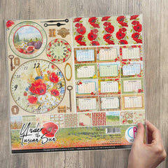 Ciao Bella Under The Tuscan Sun Patterns Pad 12"x12" 8/Pkg-4