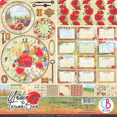 Ciao Bella Under The Tuscan Sun Patterns Pad 12"x12" 8/Pkg-1