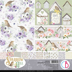 Ciao Bella Sparrow Hill Patterns Pad 12x12 8/Pkg-1