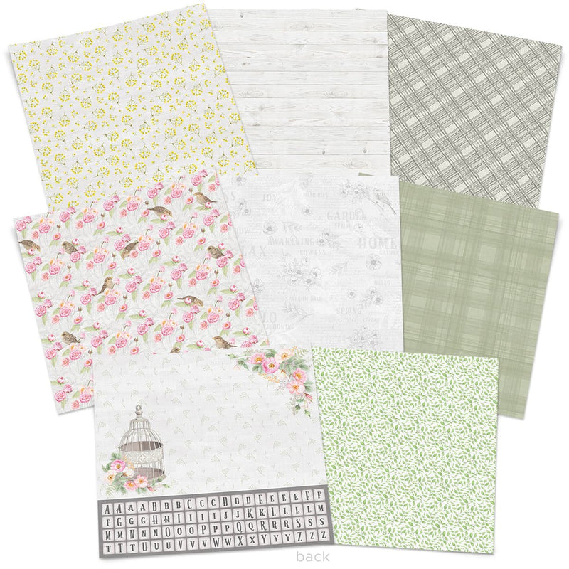 Ciao Bella Sparrow Hill Patterns Pad 12x12 8/Pkg-3