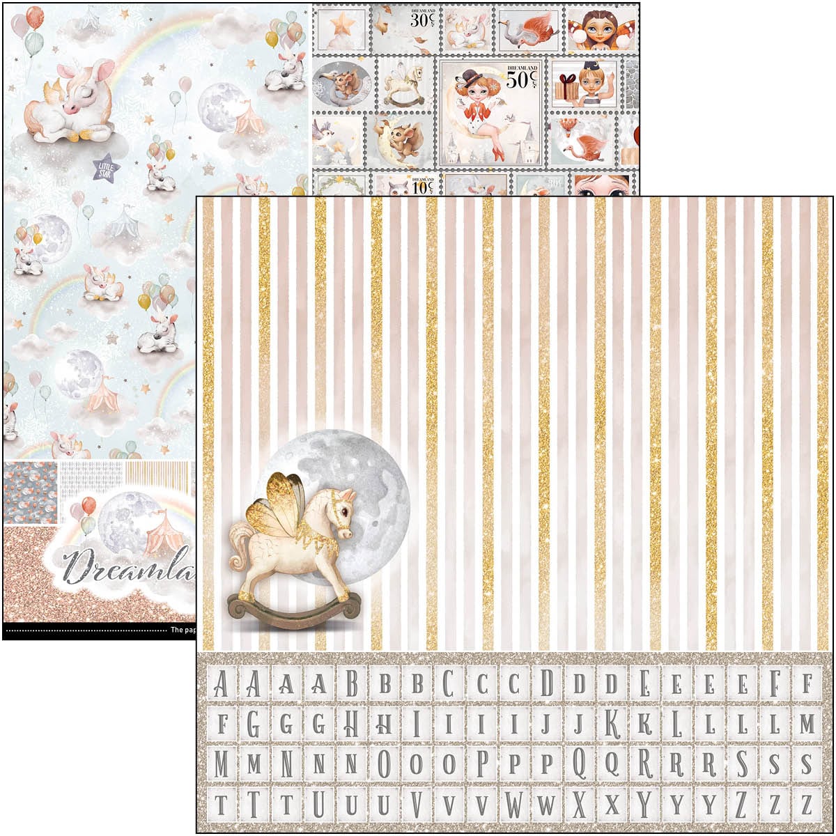 Dreamland Patterns Pad 12x12 8/Pkg-3