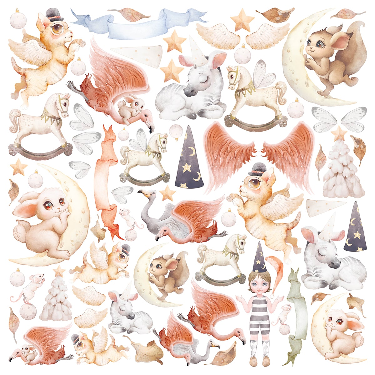 Dreamland Patterns Pad 12x12 8/Pkg-15