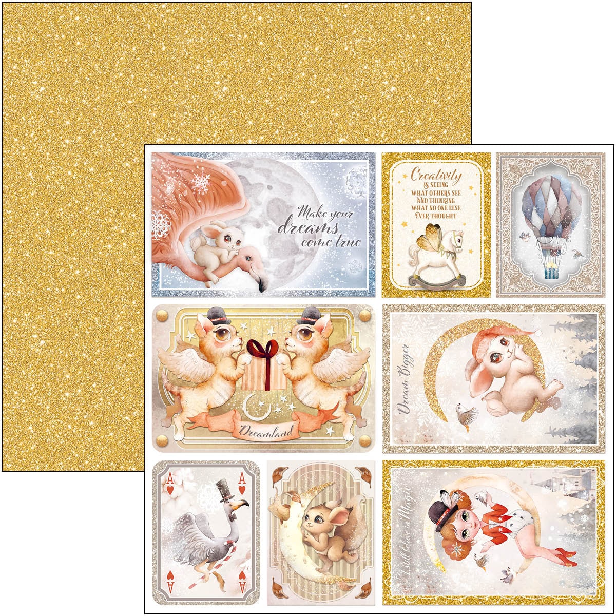 Dreamland Patterns Pad 12x12 8/Pkg-17