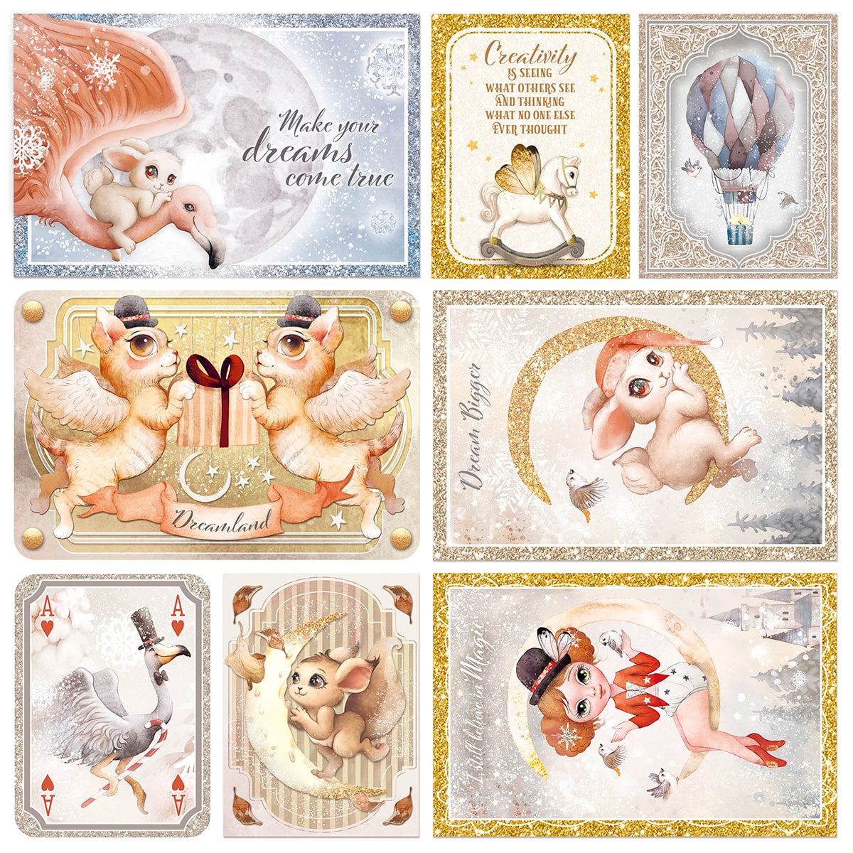 Dreamland Patterns Pad 12x12 8/Pkg-18