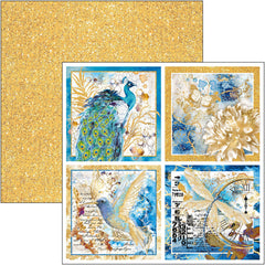 Indigo Patterns Pad 12x12 8/Pkg-3