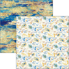 Indigo Patterns Pad 12x12 8/Pkg-4