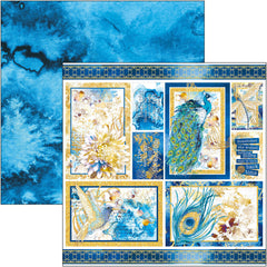 Indigo Patterns Pad 12x12 8/Pkg-5